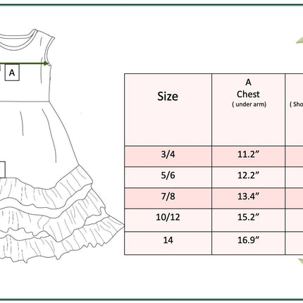 Girls 3 Tiered Terra Cotta Spring Summer Ruffles Dress