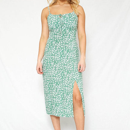 Front Side Slit Maxi Dress