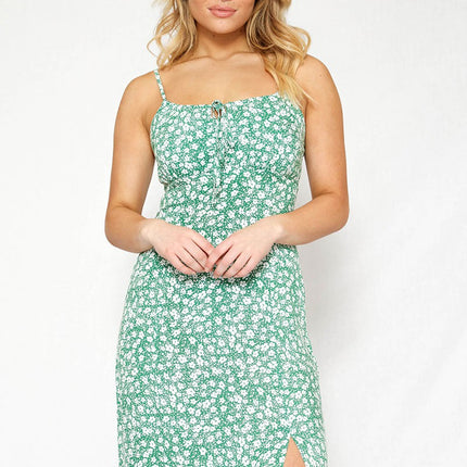 Front Side Slit Maxi Dress
