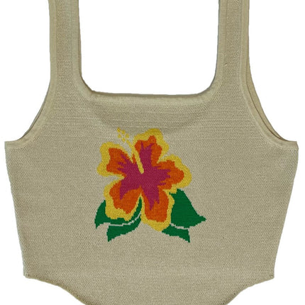 Hibiscus Crop Tank Top