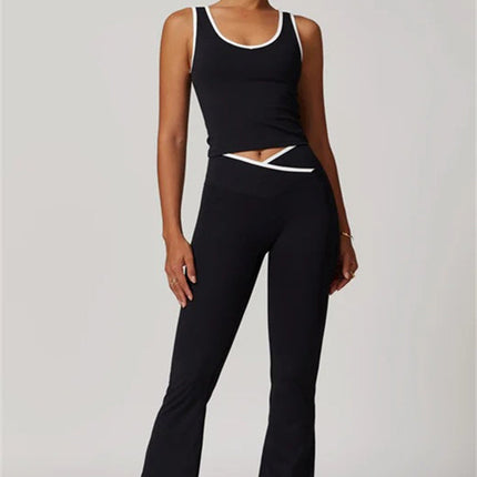 The Stamina Tank Top Flared Leggings 2-Piece Set
