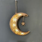 Wood moon (hanging)