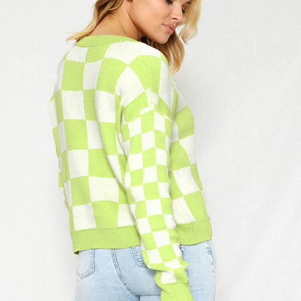 Checkered Cardigan