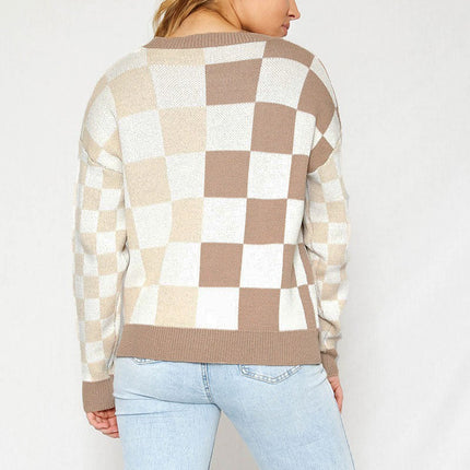 Checkered Cardigan