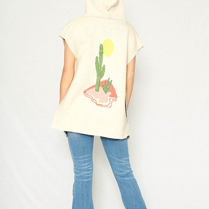 Knit Cactus Poncho
