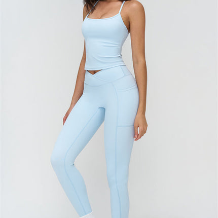 The BoldFit Crop Top Leggings 2-Piece Set
