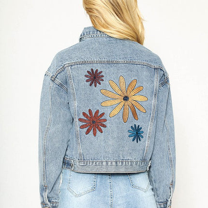Flower Denim Jacket