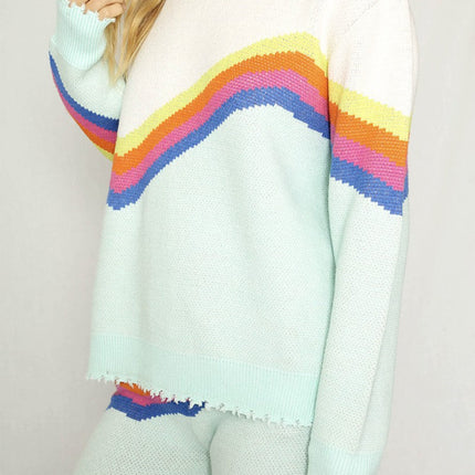 Retro stripe sweater