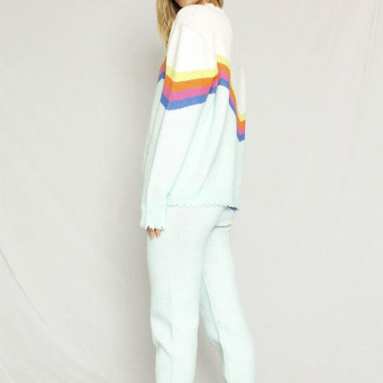 Retro stripe sweater