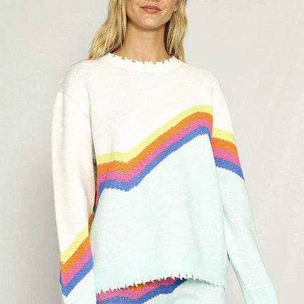 Retro stripe sweater