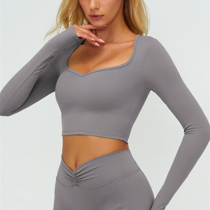 The Lushness Long Sleeve Crop top Shorts 2-Piece Set