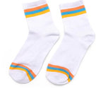 Retro stripe white / One size