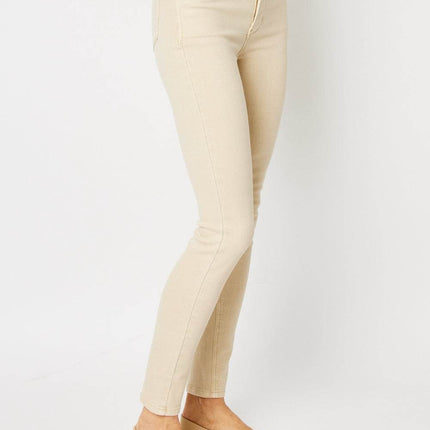 Judy Blue Full Size Garment Dyed Tummy Control Skinny Women Jeans