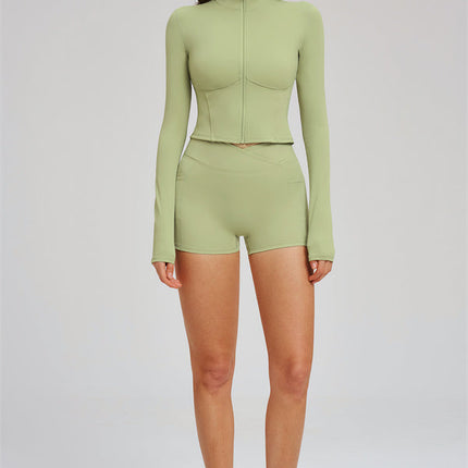 The Sizzle Zip Jacket Shorts 2-Piece Set