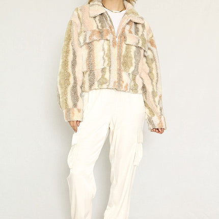 Marble Sherpa jacket