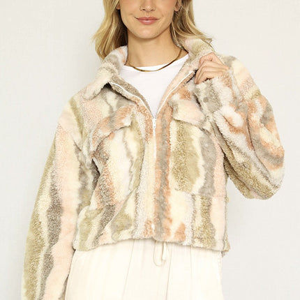Marble Sherpa jacket