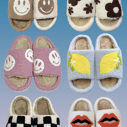Open toe novelty slippers
