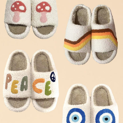 Open toe novelty slippers