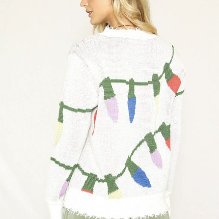 Xmas lights sweater