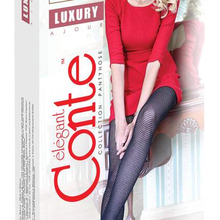 Conte Luxury - Fantasy Openwork 55% Cotton Women's Tights (7С-87СП)