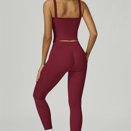 The Flourish Crop Tank Leggings 2-Piece Set