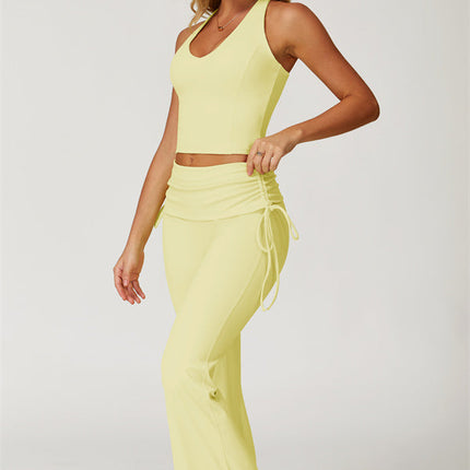 The Echo Tank Top Flared Leggings 2-Piece Set