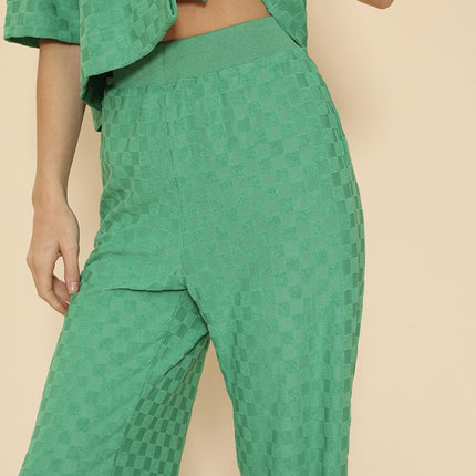 Terry checker pant set