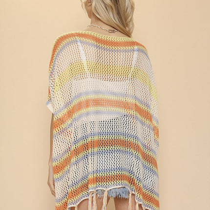 Miss Sparkling Stripe cover up top
