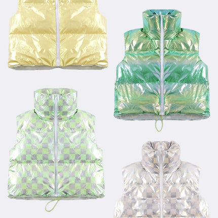 Metallic Puffer Vest