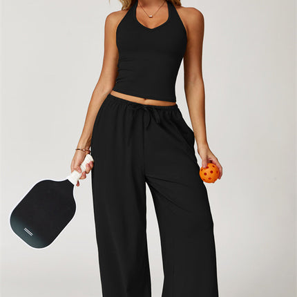 The Sprint Halter Tank Top Sweatpants 2-Piece Set