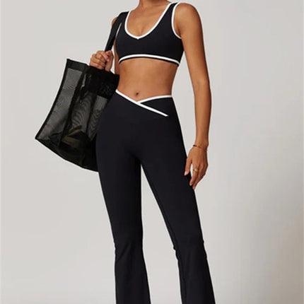 The Stamina Sports Bra Flared Leggings 2-Piece Set