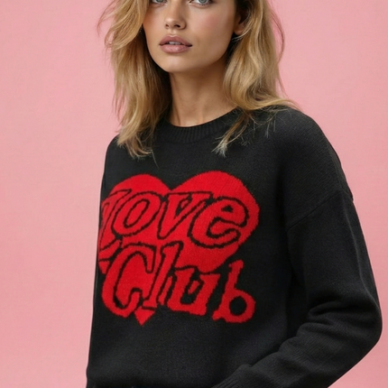 Love Club Heart Knit Sweater