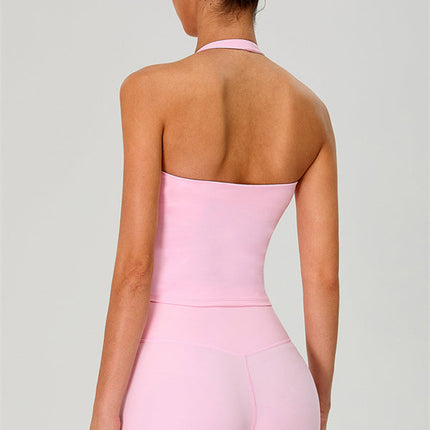 The Solid Halter Tank Top