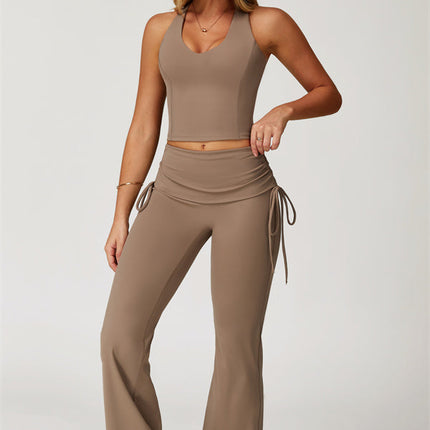 The Echo Tank Top Flared Leggings 2-Piece Set