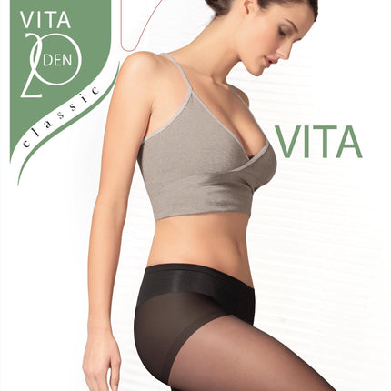 Conte/Esli Vita 20 Den - Classic Low Waist Women's Tights with Reinforced Shorts (16С-38СПЕ)