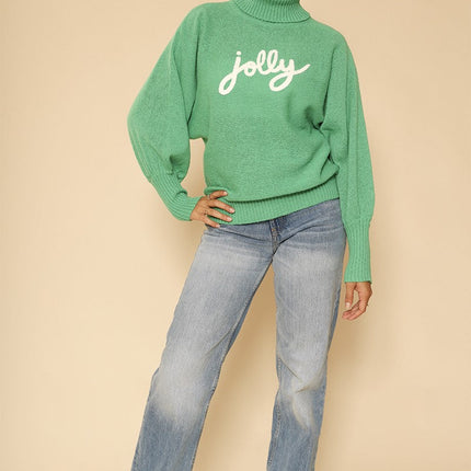 Turtleneck holiday sweater