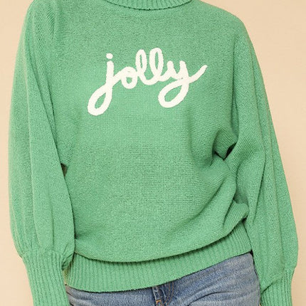 Turtleneck holiday sweater
