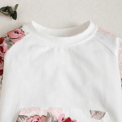 Children's Floral Top and Pants Set