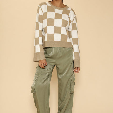 Checkered sweater