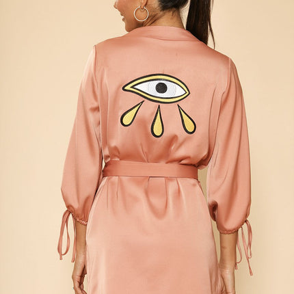 Satin Wrap Robe
