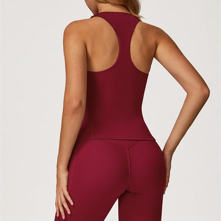 The Glacier Crop Tank Flared Leggings 2-Piece Set