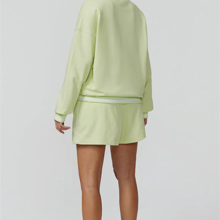 The Amara Sweatshirt Lounge Shorts 2-Piece Set
