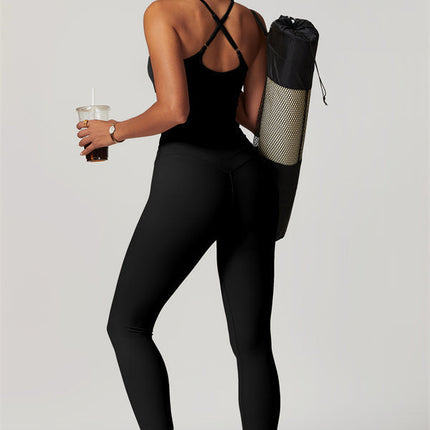 The Enigma Cross Back Vest Leggings 2-Piece Set