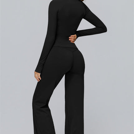 The FlexCore Pure Zip Jacket Flared Leggings 2-Piece Set