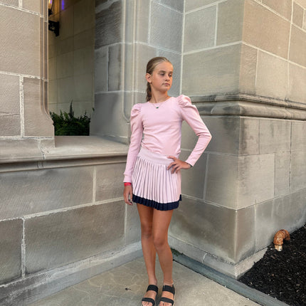 AA Black/White Pleated Skirt