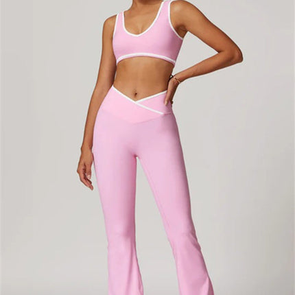 The Stamina Sports Bra Flared Leggings 2-Piece Set