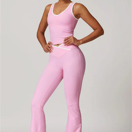 The Stamina Tank Top Flared Leggings 2-Piece Set