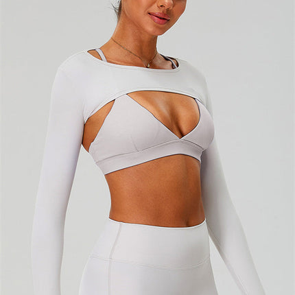 The Ember Sports Bra Crop Top Leggings 3-Piece Set