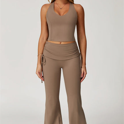The Echo Tank Top Flared Leggings 2-Piece Set