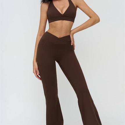 The BoldFit Sports Bra Flared Leggings 2-Piece Set